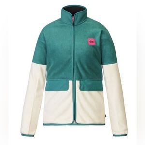 Picture Organic Clothing retro Womens Teddie Full Zip Fleece‎ sz S
